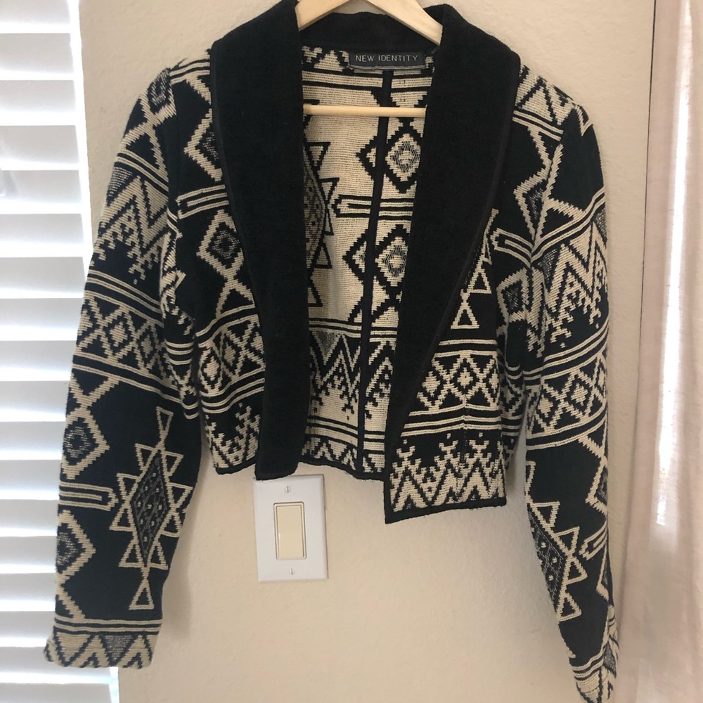 Boho inspired south western knitted jacket